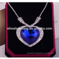 Austrian crystal necklace heart of ocean necklace